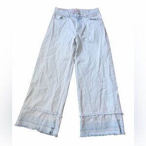 TWIN-SET MILANO FARFETCH Jean Denim Culottes Light wash Distressed Size 28 Women